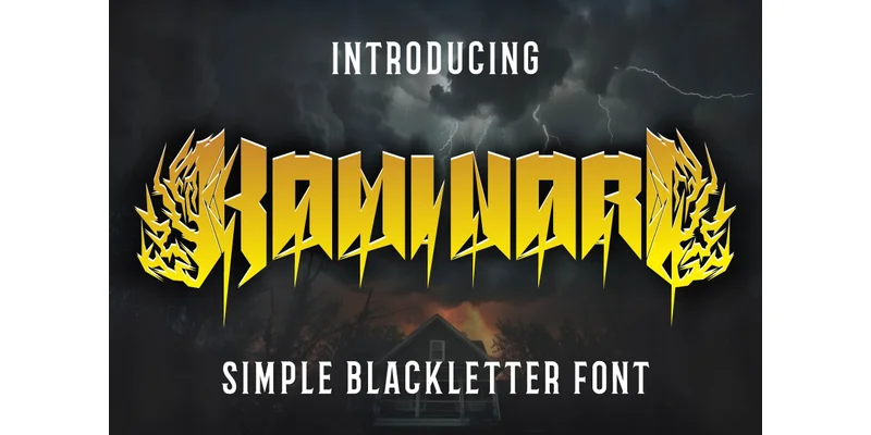 Kaminari Font by Kido Studio by Kido Studio โ Blackletter Font