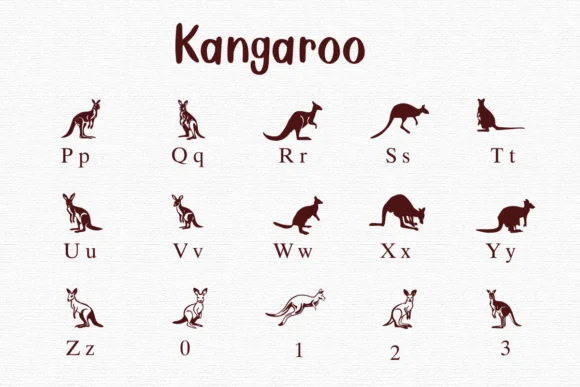 Kangaroo by Nongyao — Dingbats Font — thumbnail 3