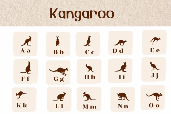 Kangaroo by Ketsarin — Dingbats Font — thumbnail 2