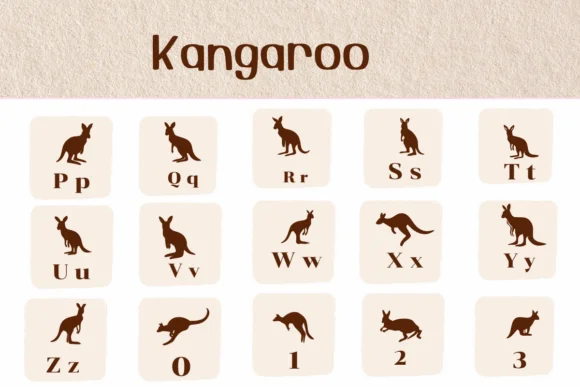 Kangaroo by Ketsarin — Dingbats Font — thumbnail 3