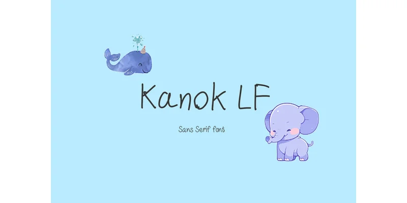 Kanok Lf Font by TanoiCartoonist — Sans Serif Font