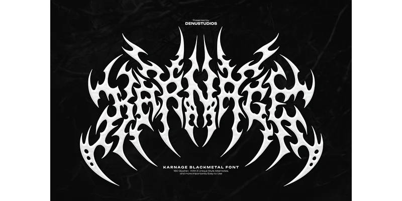 Karnage Font by Denustudios by Denustudios — Blackletter Font