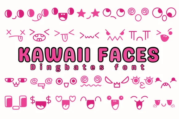 Kawaii Faces by Chonada — Dingbats Font