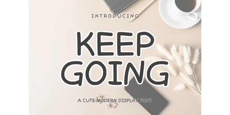 Keep Going Font by SiapGraph — Display Font