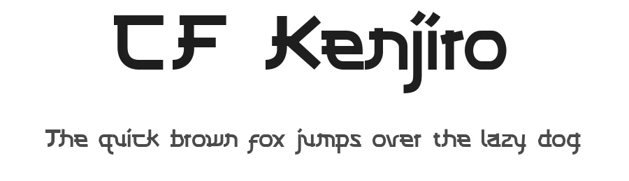 CF Kenjiro by Indotype Foundry — Decorative Font
