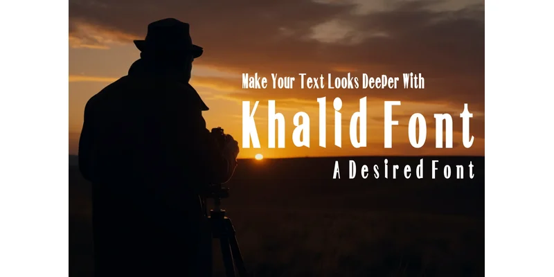 Khalid Font by mhd.usman00 — Display Font — thumbnail 3