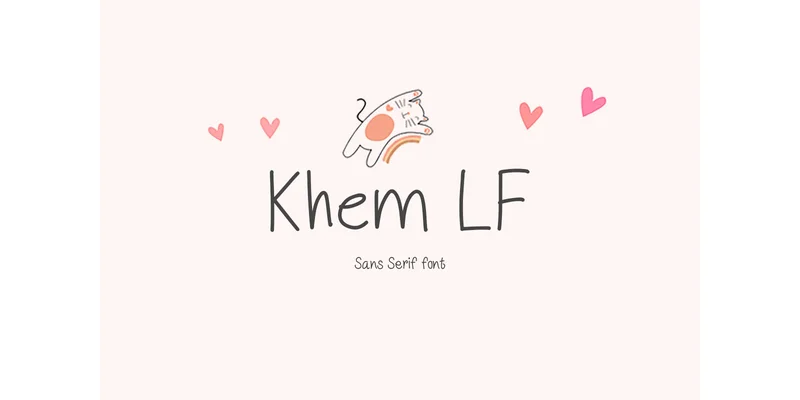 Khem Lf Font by TanoiCartoonist — Sans Serif Font
