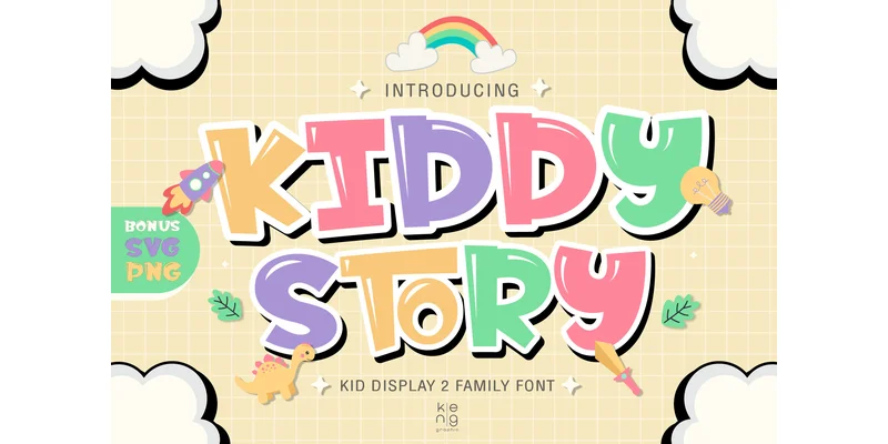 Kiddy Story Font by keng graphic — Display Font