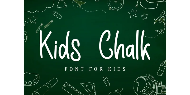 Kids Chalk Font by Sakha Design — Display Font