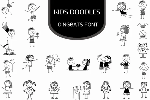 Kids Doodles by Heartcraft Atelier — Dingbats Font