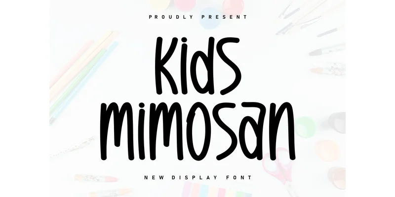 Kids Mimosan Font by Berkah Shop — Display Font