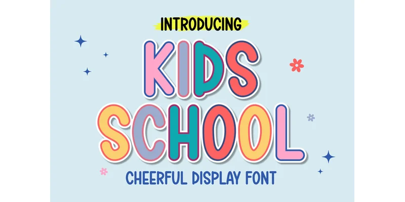 Kids School Font by Riya Studio — Display Font