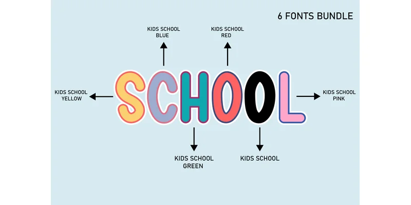 Kids School Font by Riya Studio — Display Font — thumbnail 7