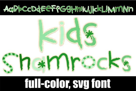 Kid's Shamrock by Illustration Ink — Color Fonts Font