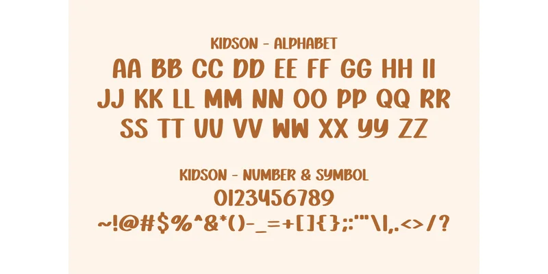 Kidson Font by Naraya Studio — Display Font — thumbnail 2