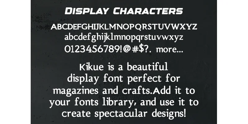 Kikue Font by mhd.usman00 — Display Font — thumbnail 3