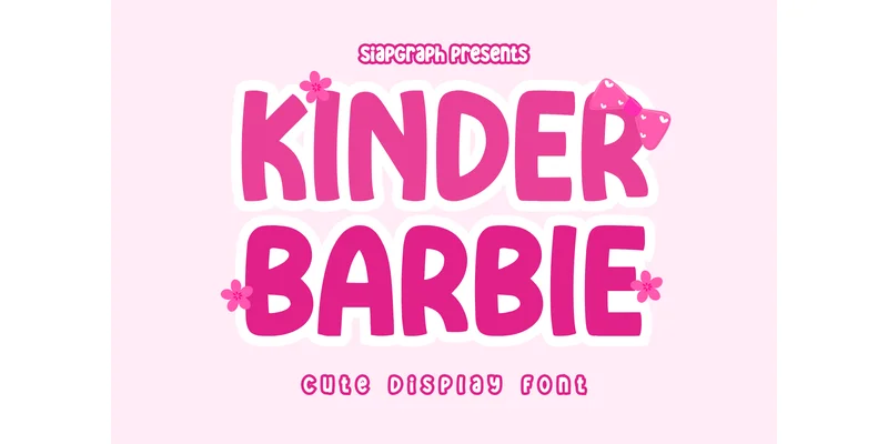 Kinder Barbie Font by SiapGraph — Display Font