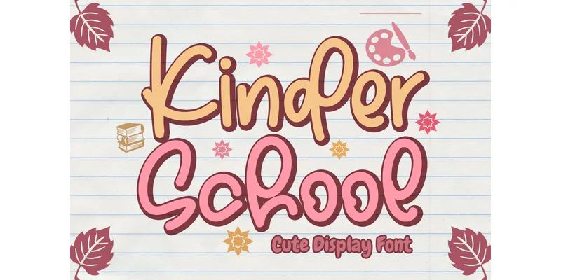Kinder School Font by 21Design — Display Font