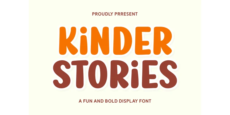 Kinder Stories Font by Eightde — Display Font