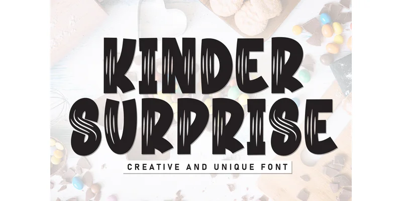Kinder Surprise Font by Misterletter.co — Display Font