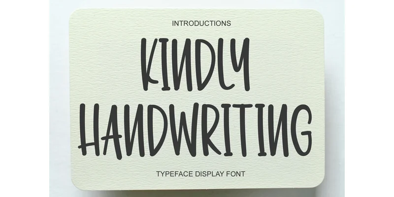 Kindly Handwriting Font by 21Design — Display Font