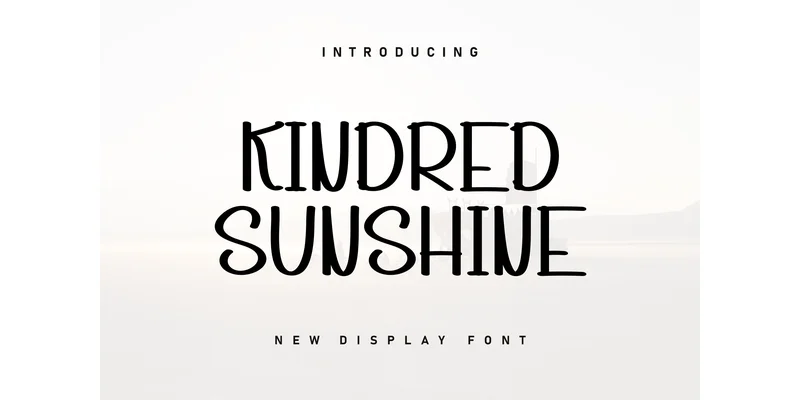 Kindred Sunshine Font by KC Production — Display Font