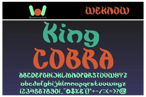 King Cobra by weknow — Slab Serif Font