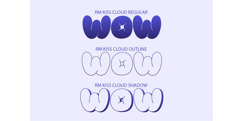 Kiss Cloud Font by SVG Bloom — Display Font — thumbnail 2