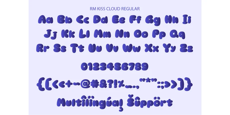 Kiss Cloud Font by SVG Bloom — Display Font — thumbnail 4