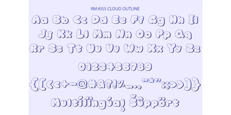 Kiss Cloud Font by SVG Bloom — Display Font — thumbnail 5