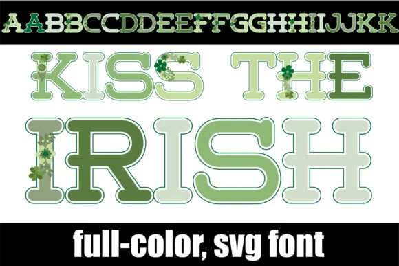 Kiss the Irish by Illustration Ink — Color Fonts Font