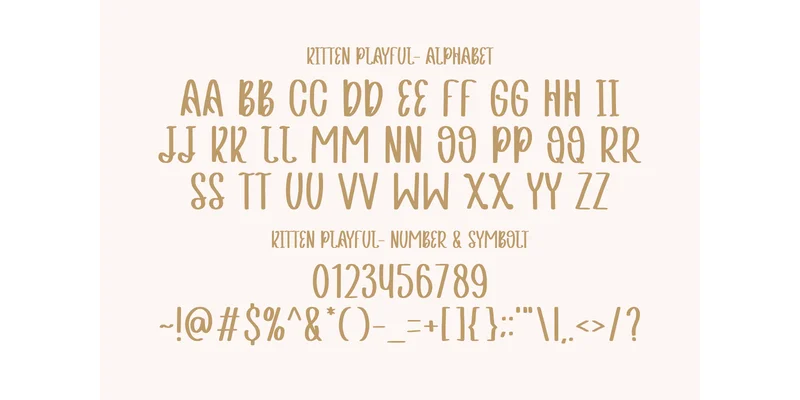 Kitten Playful Font by Naraya Studio — Display Font — thumbnail 2