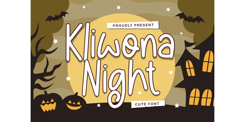 Kliwona Night Font by Typefar — Display Font