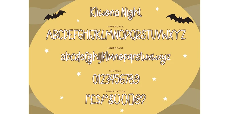 Kliwona Night Font by Typefar — Display Font — thumbnail 3