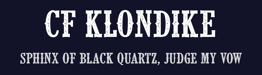 CF Klondike by Cloutierfontes — Decorative Font — thumbnail 2