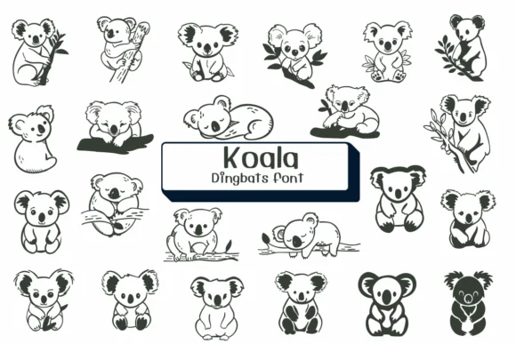 Koala by Ketsarin — Dingbats Font