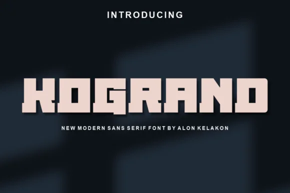 Kogrand by alonkelakon — Slab Serif Font