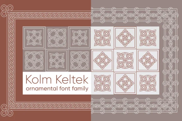 Kolm Keltek by 2d-typo — Dingbats Font