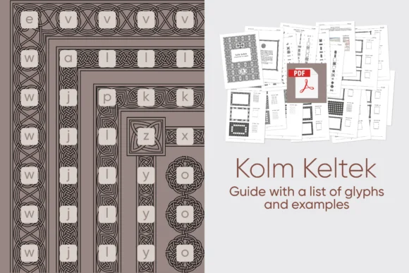 Kolm Keltek by 2d-typo — Dingbats Font — thumbnail 6
