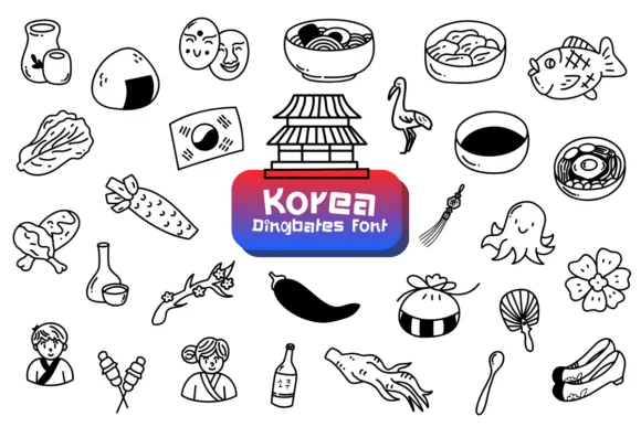 Korea by Chonada — Dingbats Font