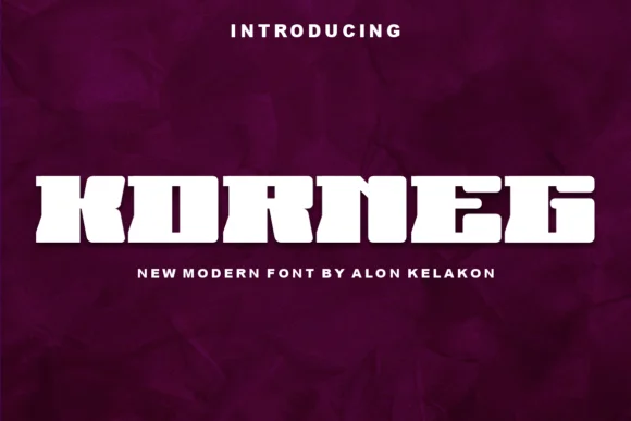 Korneg by alonkelakon — Slab Serif Font