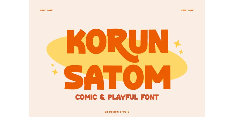 Korun Satom Font by qrdesignstd — Display Font