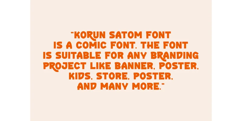 Korun Satom Font by qrdesignstd — Display Font — thumbnail 5