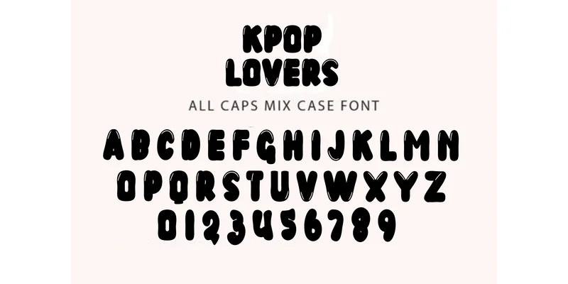 Kpop Lovers Font by PiPi Creative — Display Font — thumbnail 6
