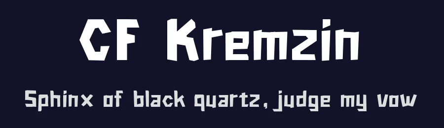 CF Kremzin by Indotype Foundry — Decorative Font — thumbnail 2