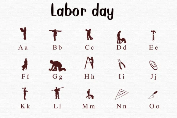 Labor Day by Nongyao — Dingbats Font — thumbnail 2