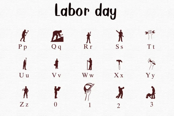 Labor Day by Nongyao — Dingbats Font — thumbnail 3