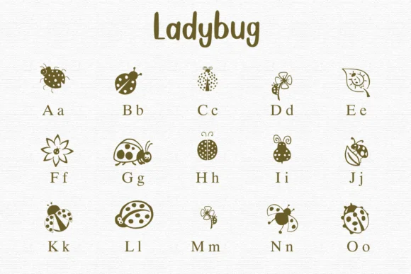 Ladybug by Nongyao — Dingbats Font — thumbnail 2