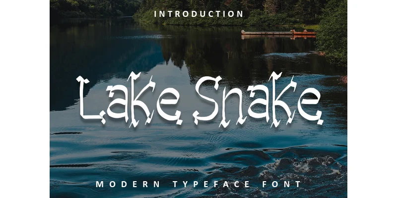 Lake Snake Font by FL Space by FL Space — Blackletter Font