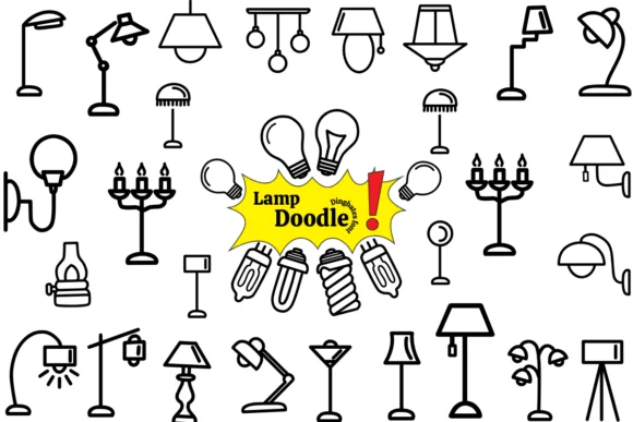 Lamp Doodle by Chonada — Dingbats Font